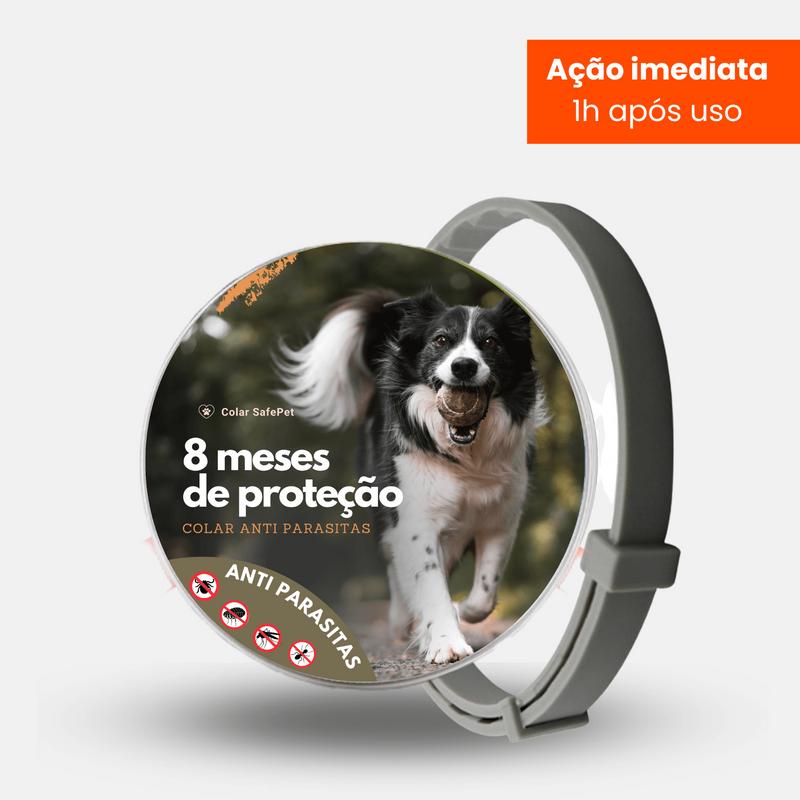 Colar Anti Pulgas e Carrapatos SafePet (Cães e Gatos)