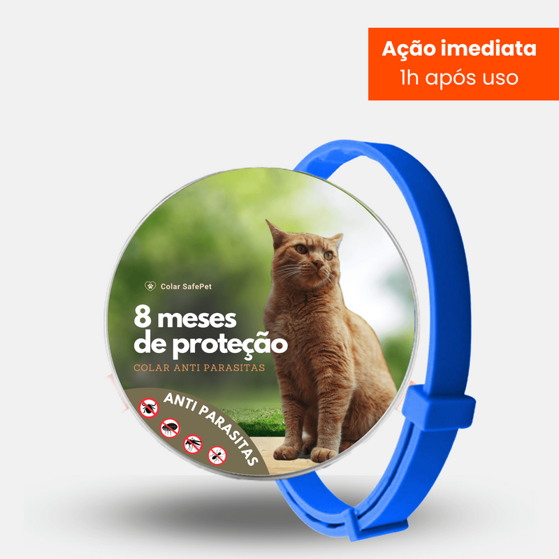 Colar Anti Pulgas e Carrapatos SafePet (Cães e Gatos)