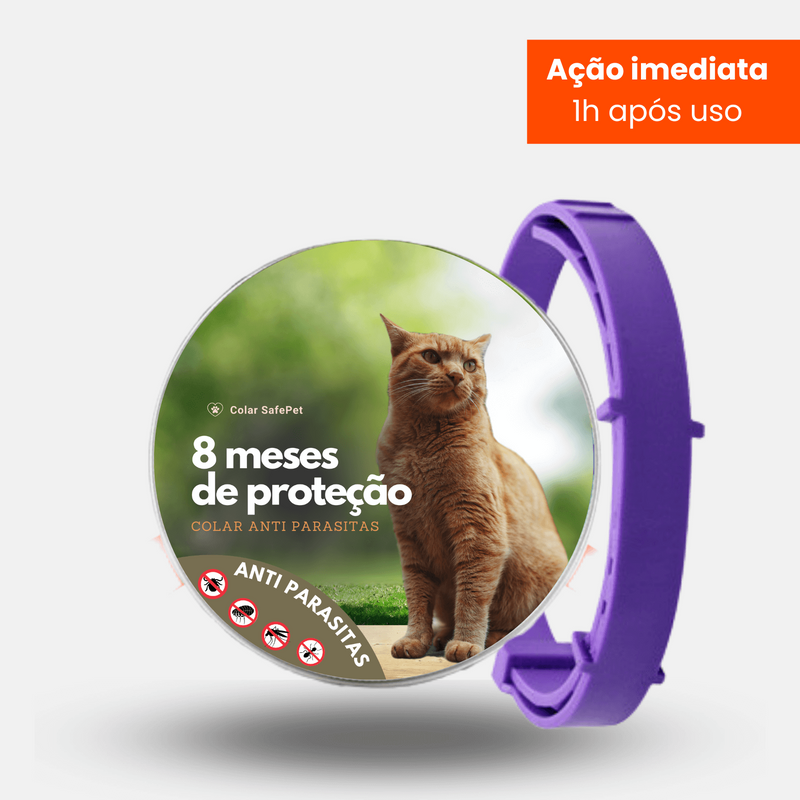 Colar Anti Pulgas e Carrapatos SafePet (Cães e Gatos)