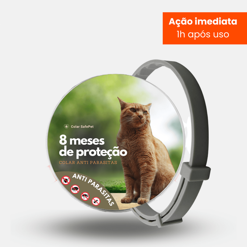 Colar Anti Pulgas e Carrapatos SafePet (Cães e Gatos)