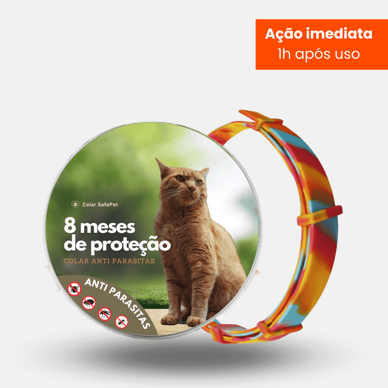 Colar Anti Pulgas e Carrapatos SafePet (Cães e Gatos)